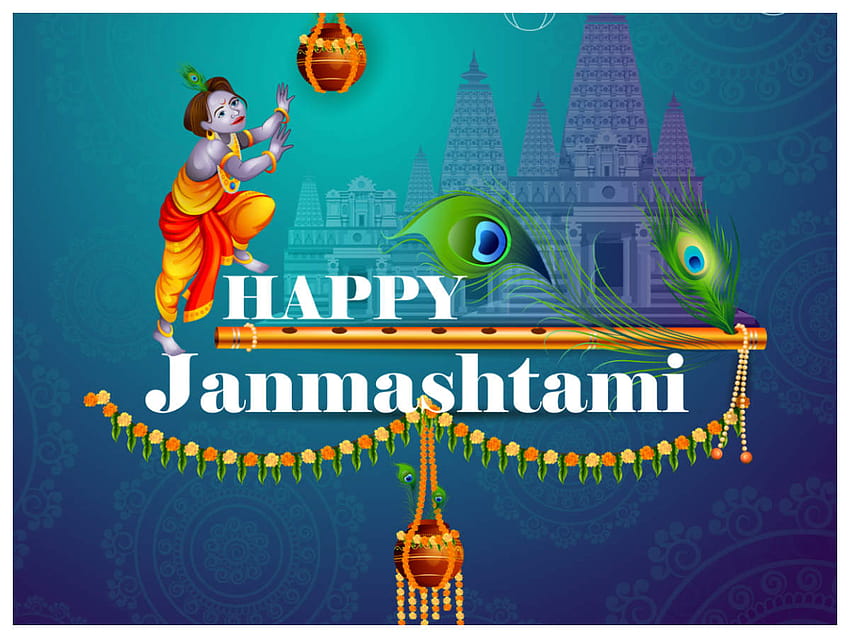 Krishna Janmashtami 2019 Date & Time: Wishes, Messages, Puja Muhurat, Vrat Vidhi, Fasting & Significance of Gokulashtami, sreekrishna jayanthi HD wallpaper