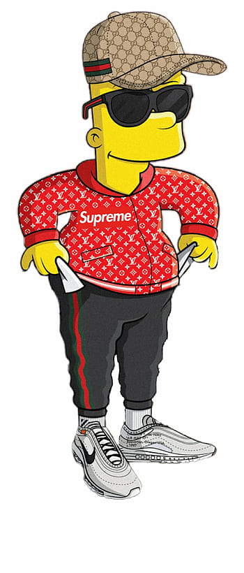 Bart hypebeast, louis vuitton, bape, off white, yeezy, rolex, art