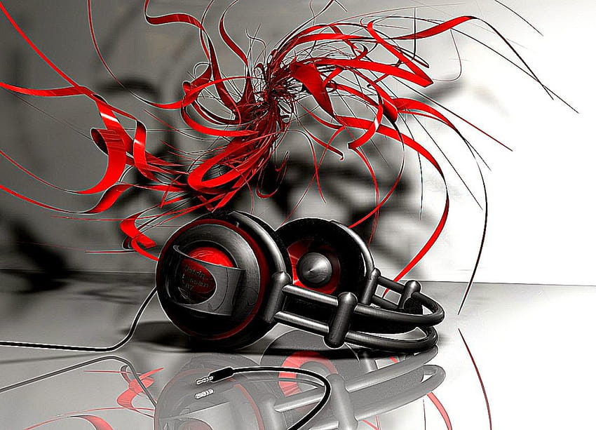 All About : Headset 3D Abstract, headphone HD wallpaper