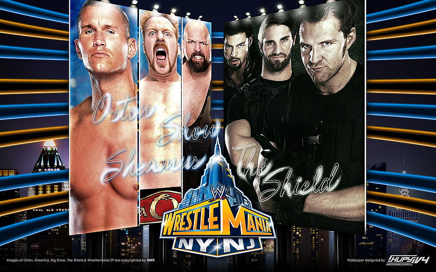 NEW WrestleMania 29 : Randy Orton, Sheamus & Big Show vs HD wallpaper