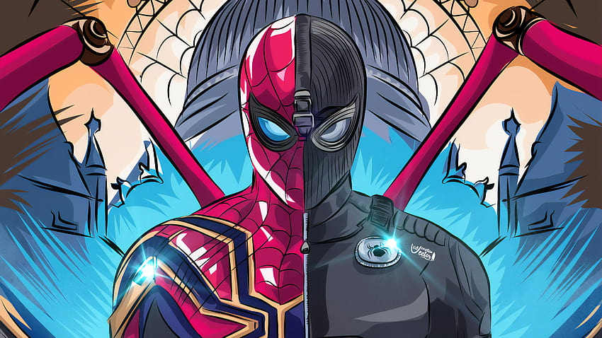 Iron Spider Stealth Suit Spider, spider man original suit HD wallpaper