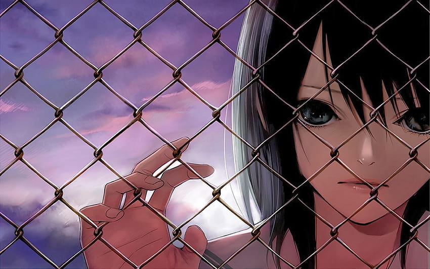 Sad Anime Girl Crying Alone Sad Girl Anime For HD wallpaper