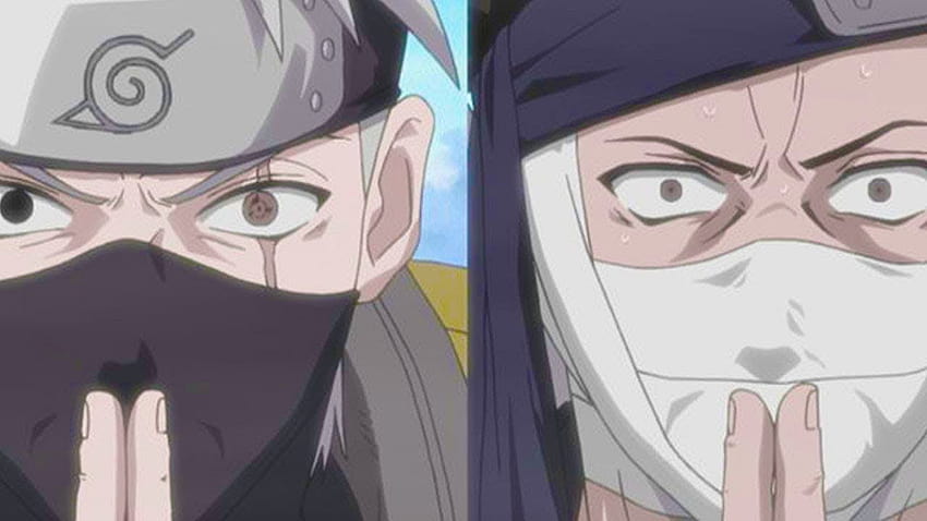 W każdym razie, dlaczego Kakashi miał problemy z Zabuzą, jednak udało mu się pokonać ninja o wiele silniej niż po prostu w Naruto? Tapeta HD