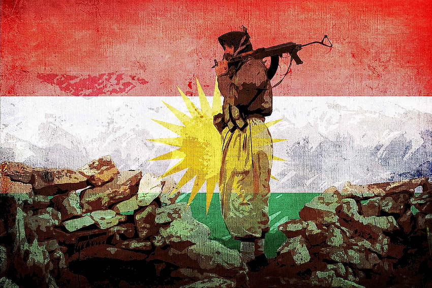 Kürt, Kürdistan bayrağı HD duvar kağıdı