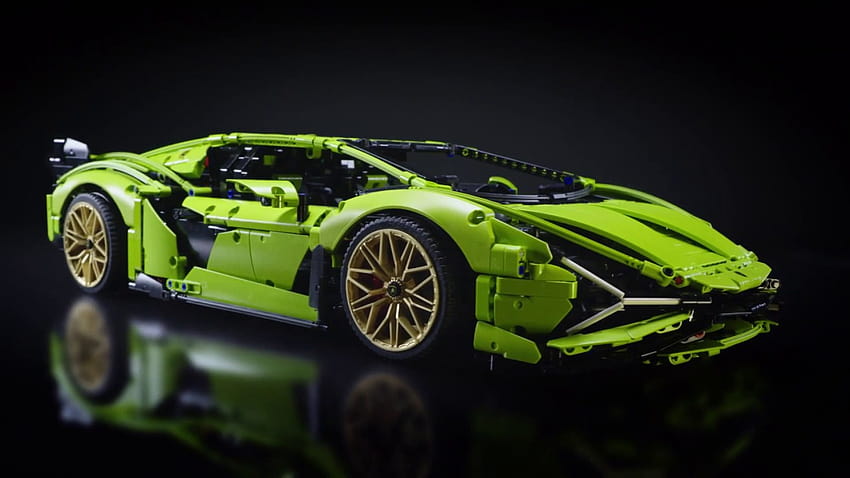 The LEGO Technic Lamborghini Sián FKP 37, lego lamborghini HD wallpaper