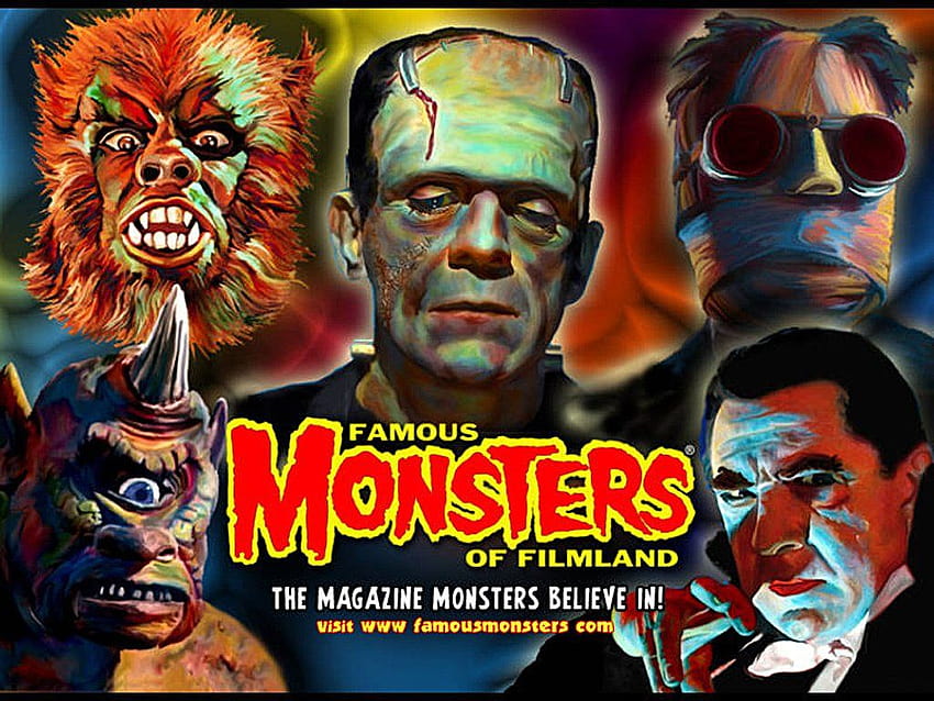 5 klassische Monster, universelle Filme HD-Hintergrundbild