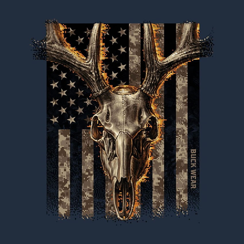 Share more than 54 american flag deer wallpaper best - in.cdgdbentre