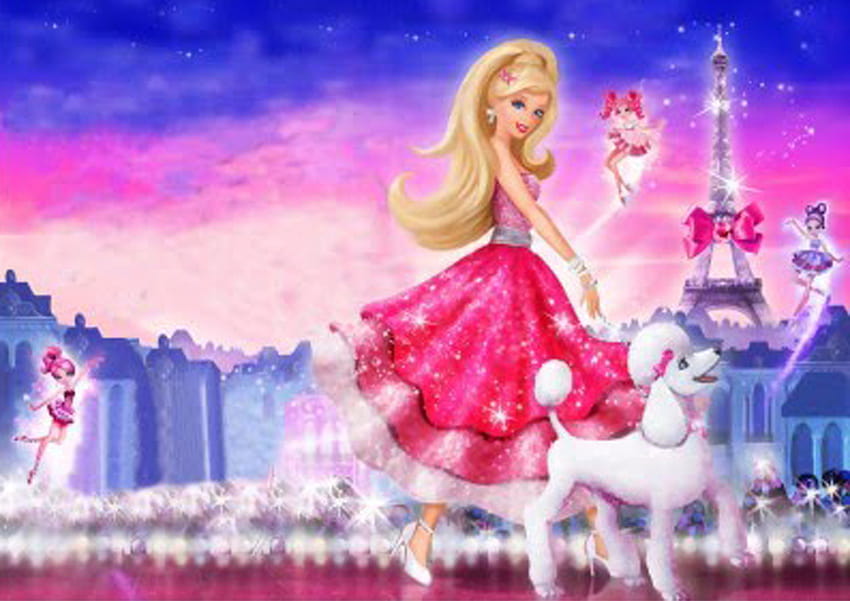 Barbie Cartoon, barbie girl HD wallpaper