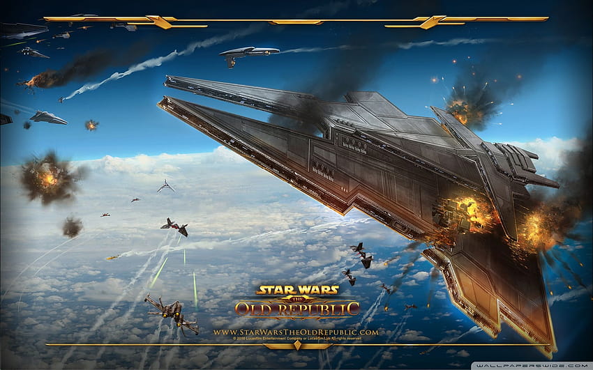Star Wars The Old Republic Space Combat Ultra Backgrounds for U TV : ワイドスクリーン & UltraWide & ラップトップ : タブレット : スマートフォン、スター ウォーズ スペース バトル 高画質の壁紙