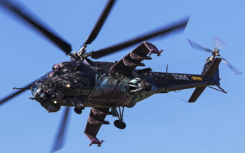 Attack Helicopter Mil Mi 24, combat helicopter HD wallpaper