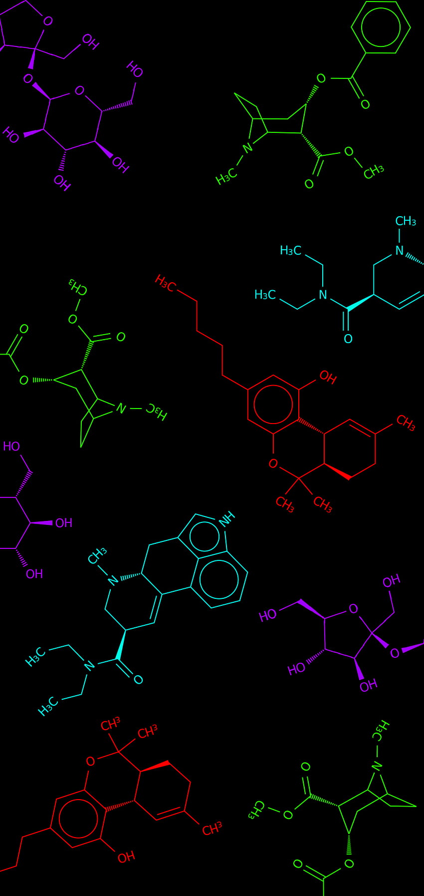 Molecule, chemistry phone HD phone wallpaper