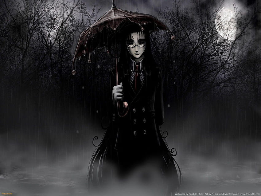 7 Gothic Anime, anime female scary HD wallpaper