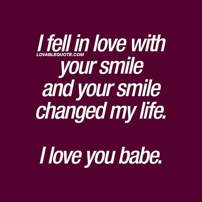 I Love Your Smile Quotes And Sayings HD phone wallpaper