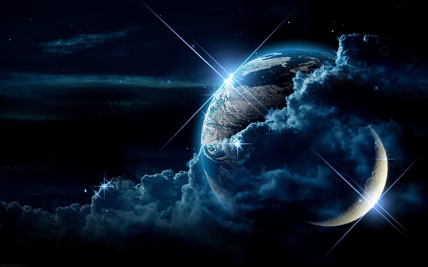 Earth From Space Creative, cool cosmic HD wallpaper