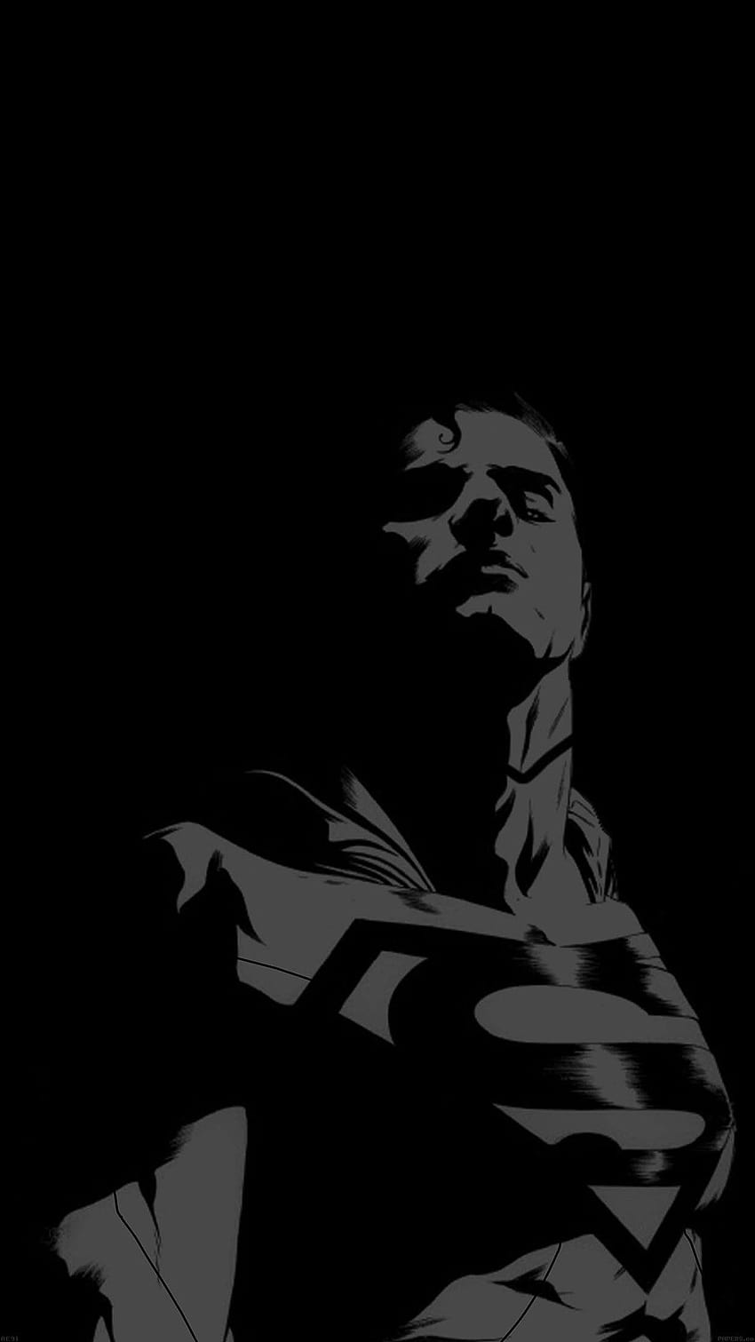 Dunkler Superman, schwarzes Superman-iPhone HD-Handy-Hintergrundbild