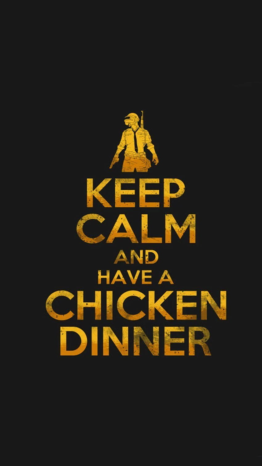PUBG Keep Calm And Have A Chicken Dinner, jantar de frango vencedor vencedor Papel de parede de celular HD