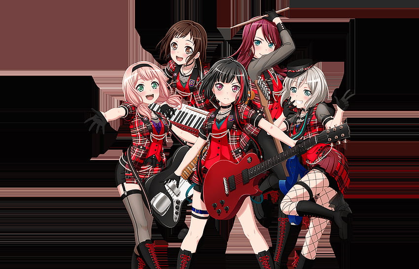 Bandori Afterglow лого стикер decal Bang Dream, afterglow bandori HD тапет