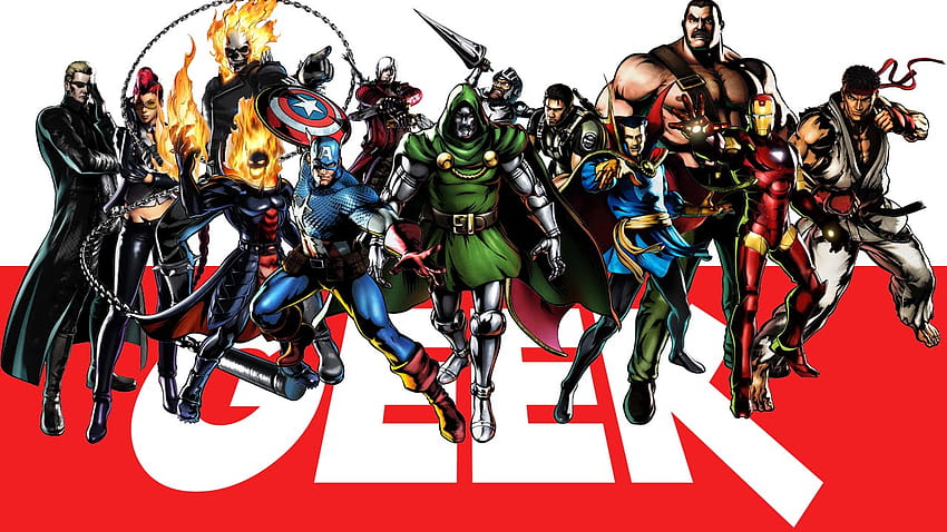 Marvel Vs. Capcom Vector Character Art, avengers vector HD wallpaper