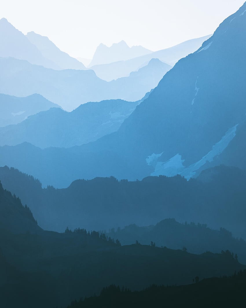 Couches des Cascade Mountains // Nathaniel Wise, gamme de cascades Fond d'écran de téléphone HD