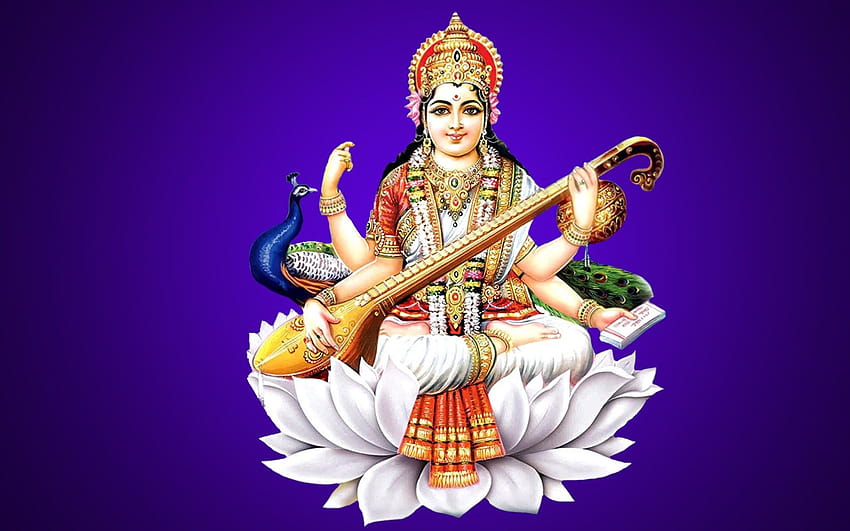 10 Interesting Facts about Goddess Saraswati, lord saraswati HD wallpaper