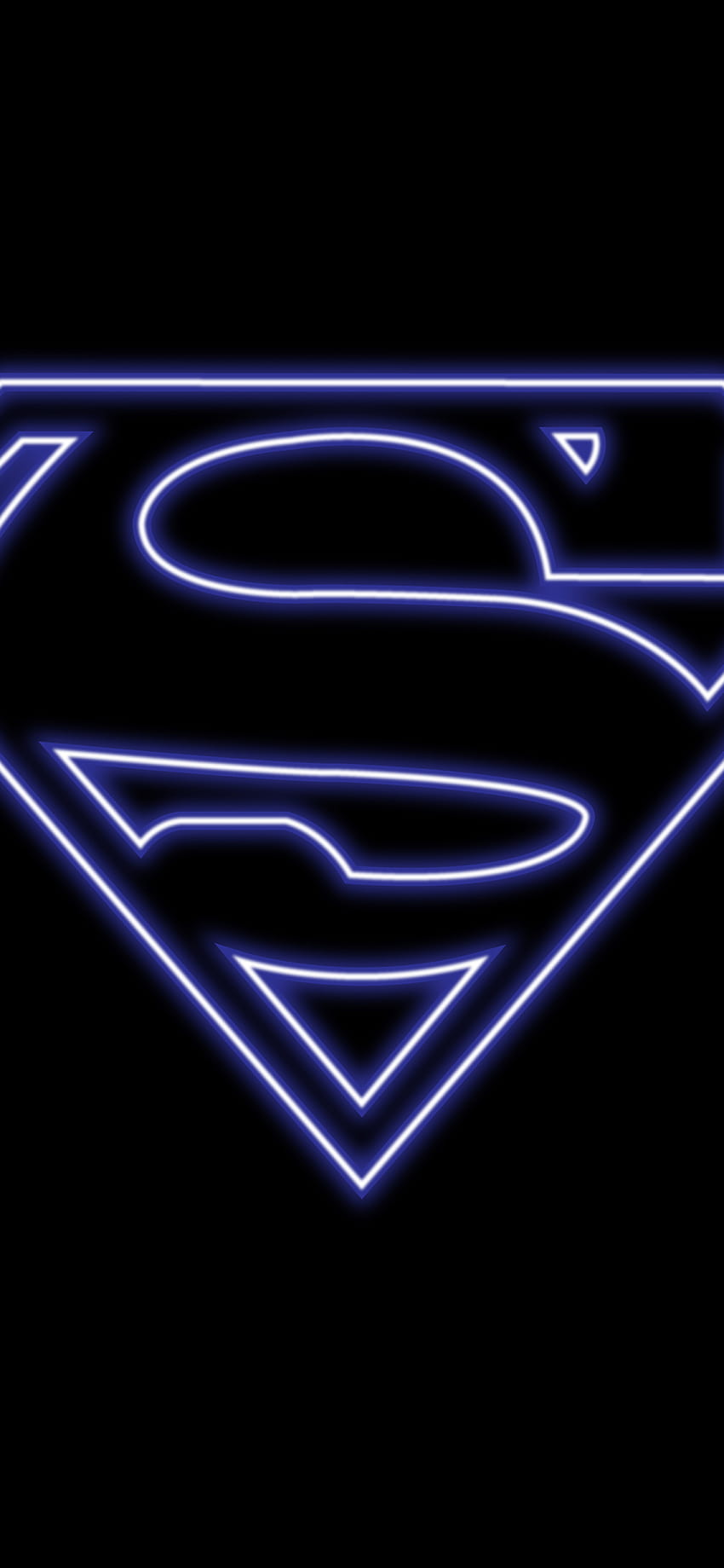 Superman , Logo, DC Superheroes, AMOLED, Black/Dark, superman iphone 11 HD phone wallpaper