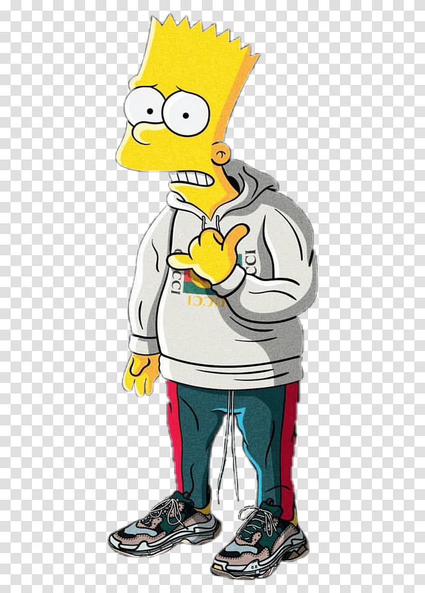 Bart Simpson Supreme Nike, Person, Hand, Label Transparent Png – Pngset, nike bart HD 전화 배경 화면