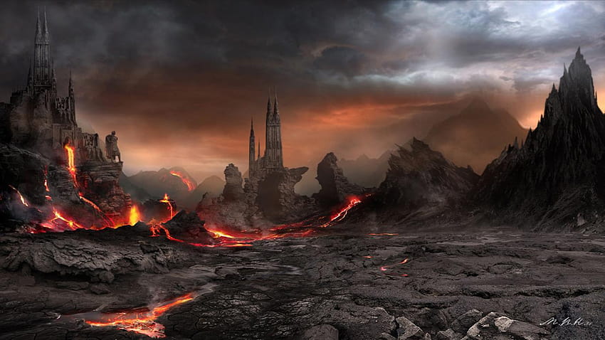 Fantasy Volcano, esthétique du volcan Fond d'écran HD