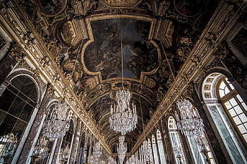 Download Majestic Aerial View of Palace of Versailles Courtyard Wallpaper   Wallpaperscom