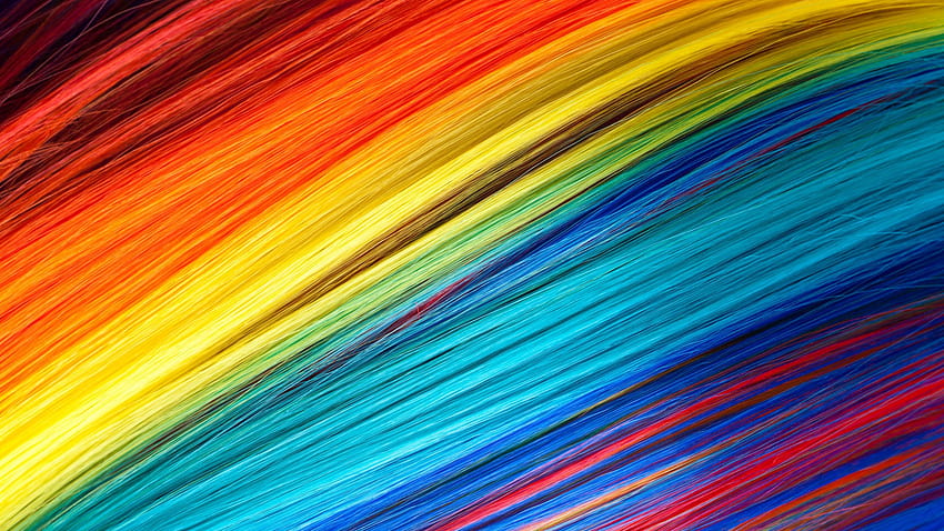 Colorful threads, abstraction, multi, dual colour HD wallpaper