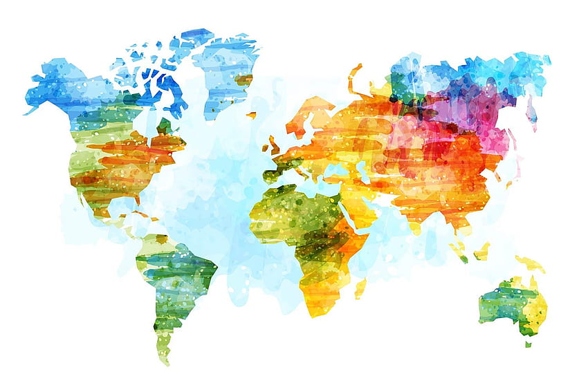 벽 장식용 색상 지도, 인도 지도 HD 월페이퍼