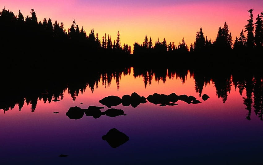 Lake Russel, lake cascade sunset HD wallpaper