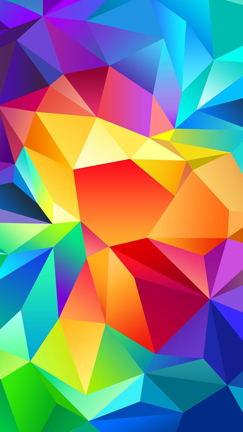 ✅[4 Colorful Polygon, colorful android HD phone wallpaper