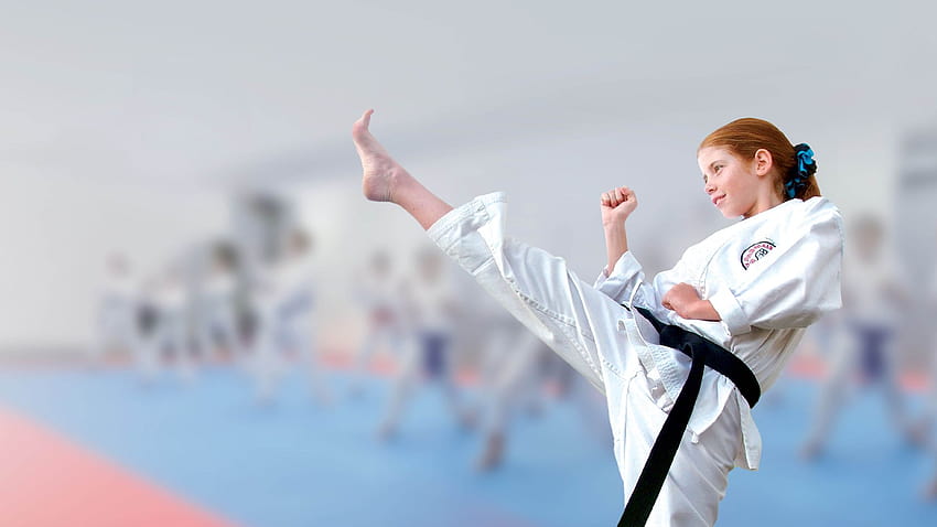 Don't Just Stretch For Kicks, karate kick HD wallpaper