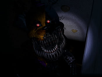 FNAF - Nightmare Fredbear (wallpaper) by SirFreddyFazbear on