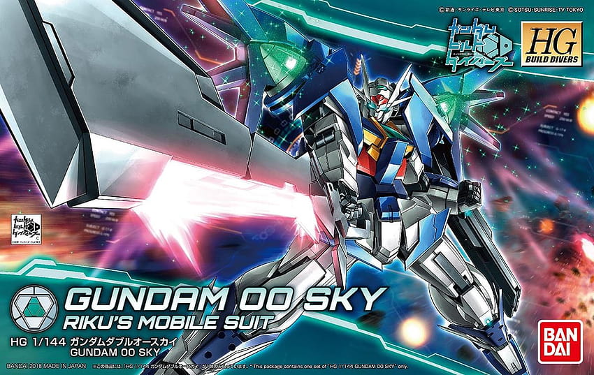 Gundam Build Divers 1/144 Gundam 00 Sky HD wallpaper
