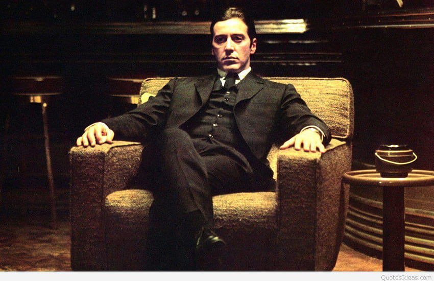 The Godfather quotes and sayings with top, al pacino HD wallpaper