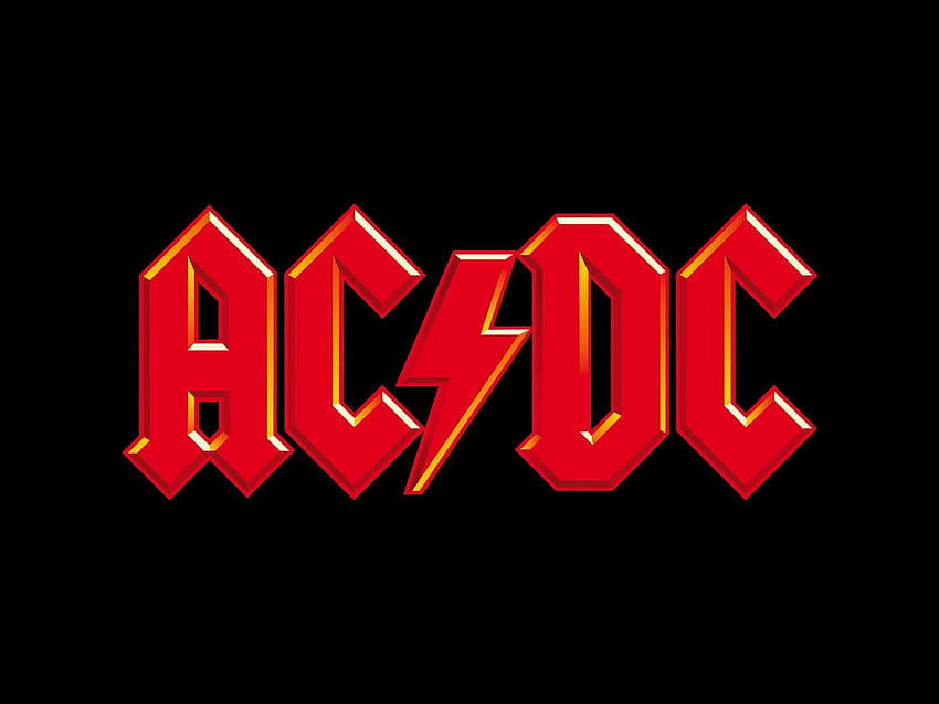 Logo AC DC, logo ACDC Sfondo HD