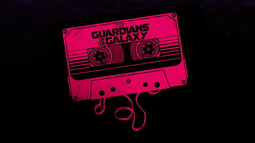 бяло и черно Guardians of the Galaxy касета Guardians of the Galaxy Star Lord Gamora Rocket Raccoon HD тапет