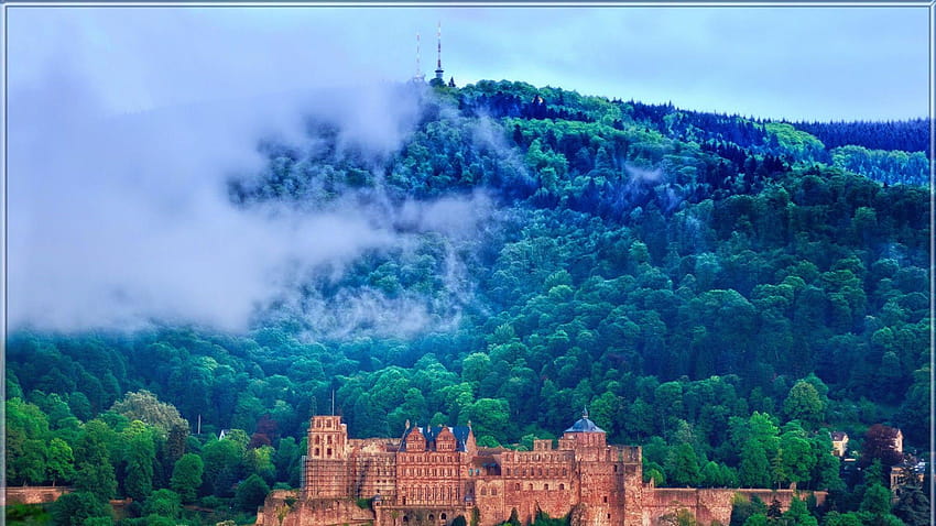 Tag Heidelberg : Castello Heidelberg Inverno Antico Schloss Sfondo HD