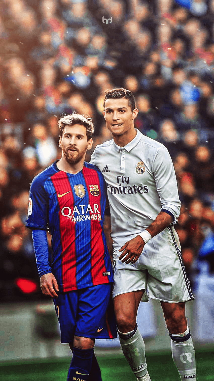 Messi & Cristiano, Messi gegen Ronaldo HD-Handy-Hintergrundbild