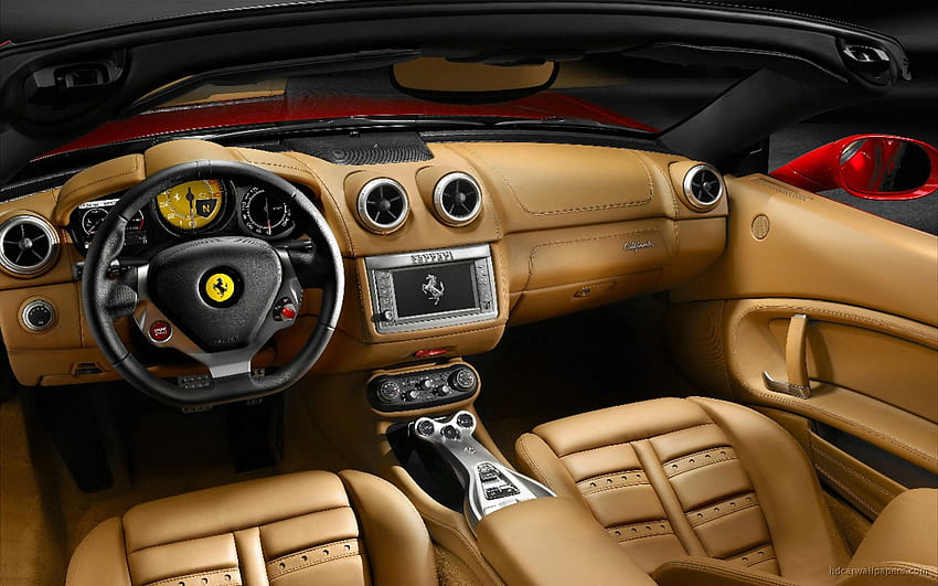 2009 Ferrari California Interior, inside car HD wallpaper