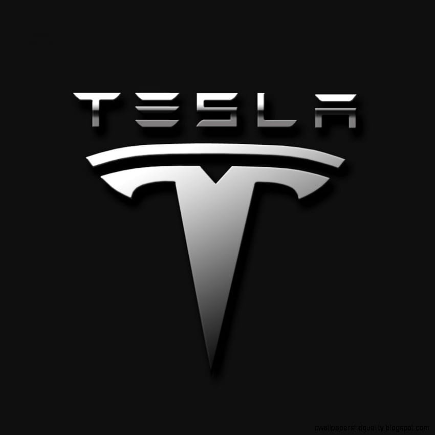 Tesla Logo iPhone, simbol tesla wallpaper ponsel HD
