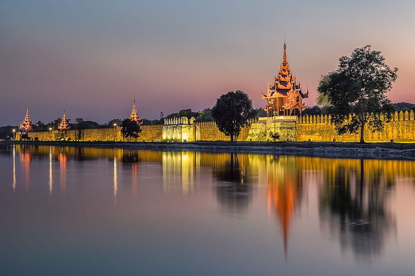 Palácio Real de Mandalay, Mandalay ...pinterest papel de parede HD