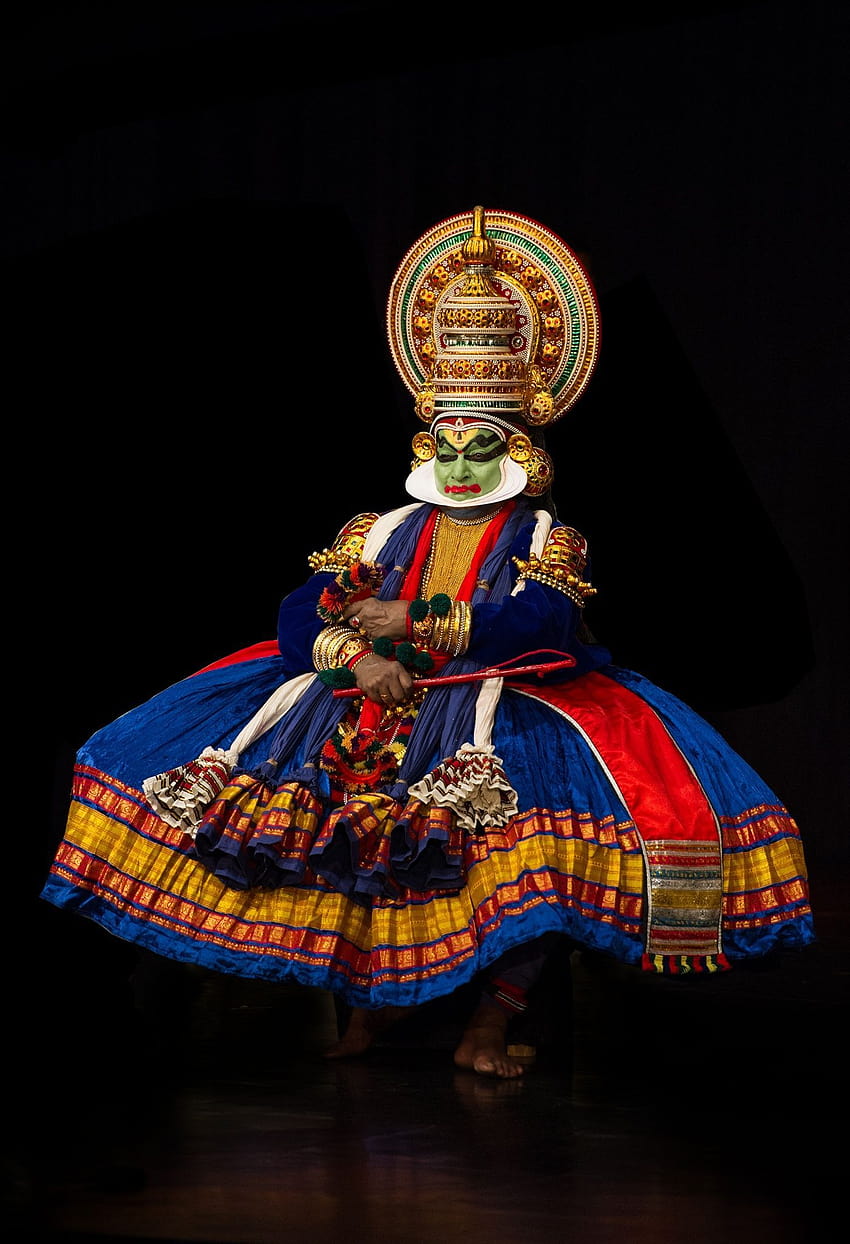 Kathakali, danza del Kerala Sfondo del telefono HD