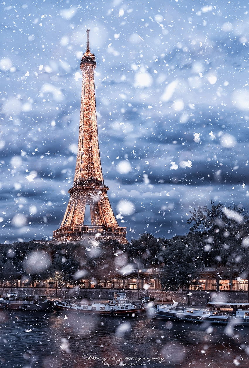 Last snow, paris winter HD phone wallpaper