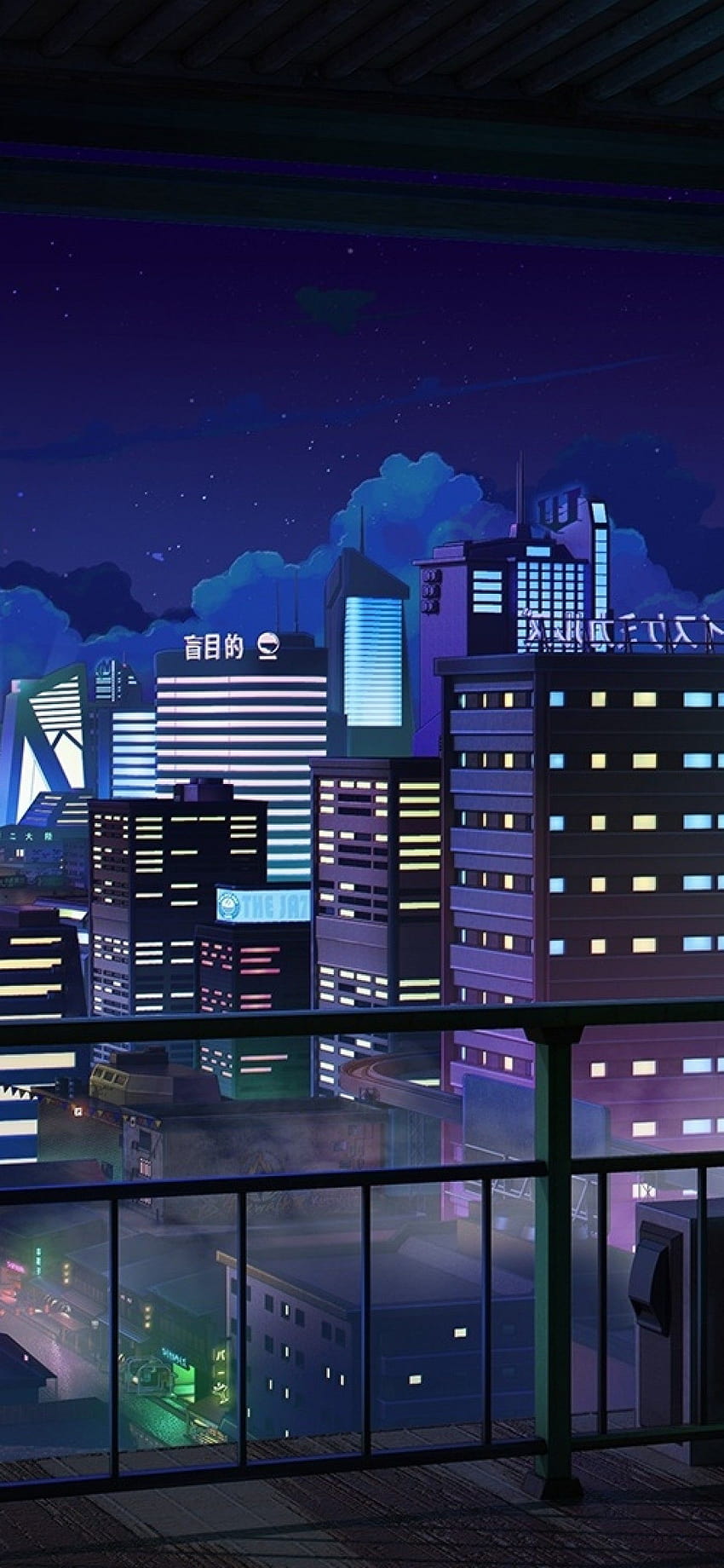 1242x26 Anime Cityscape Night Buildings Balcony Stars Scenery For Iphone 11 Pro Max Xs Max Anime Building Night Hd Phone Wallpaper Pxfuel