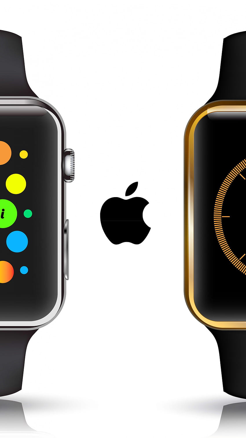 Apple Watch, jam tangan, ulasan, iWatch, Apple, antarmuka, tampilan, perak, Gadget Futuristik Nyata, Hai wallpaper ponsel HD