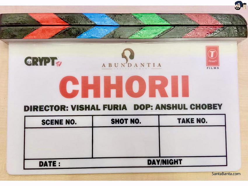 Clapper board of Vishal Furia`s directorial Hindi film `Chhorii` HD wallpaper