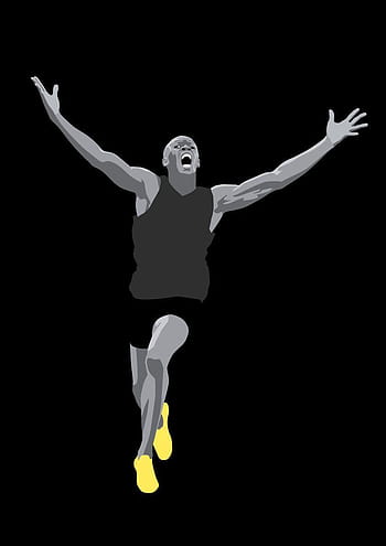 Usain Bolt does his popular lightning bolt pose. | Olympic champion, Usain  bolt pose, Rio olympics