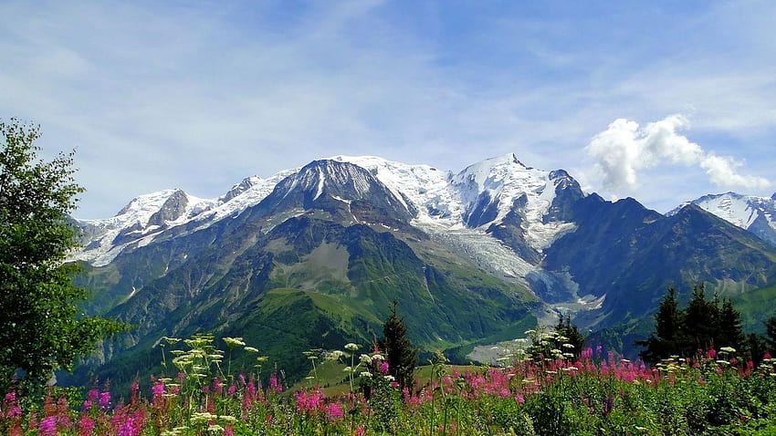Mont Blanc, los Alpes fondo de pantalla